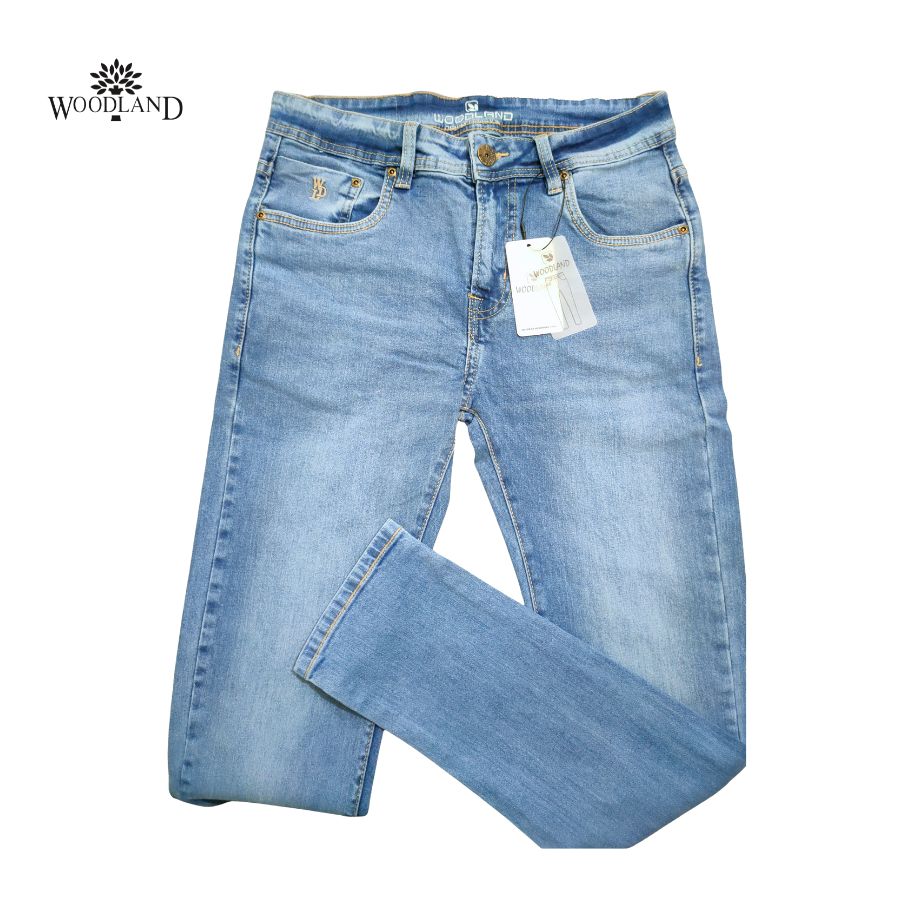 Woodland Men's Slim-Fit Stretch Jeans – Comfortable, Durable & Stylish