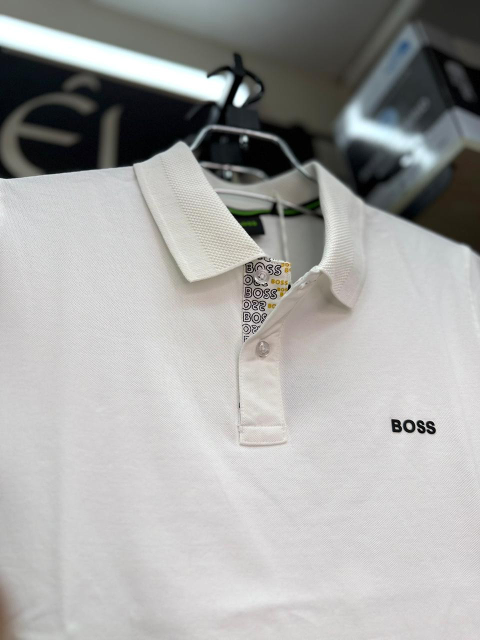 BOSS Honeycomb Collar Polo Shirt for Men – Premium Cotton Pique Polo (240+ GSM)