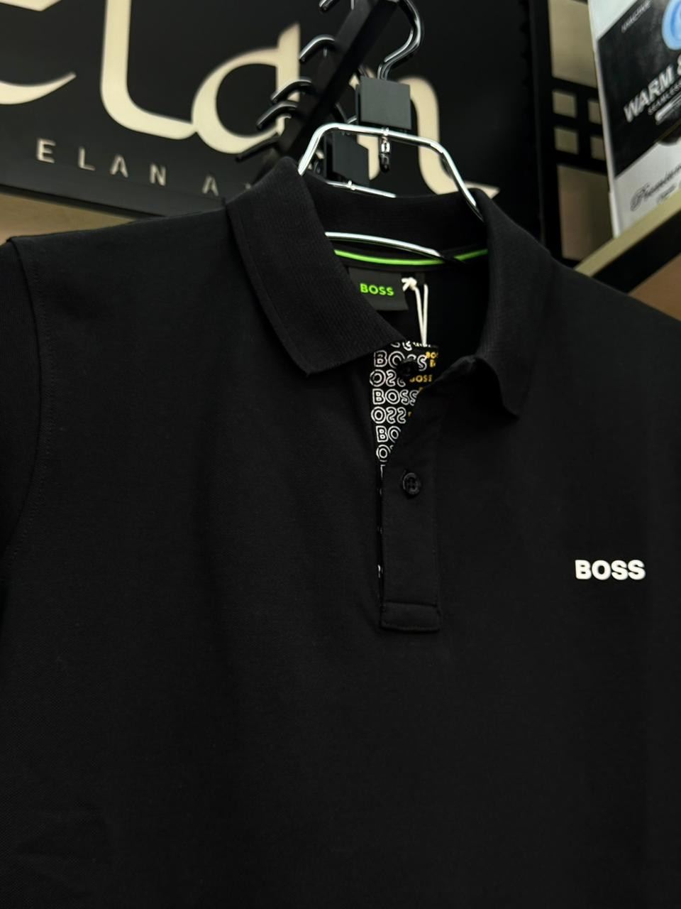 BOSS Honeycomb Collar Polo Shirt for Men – Premium Cotton Pique Polo (240+ GSM)